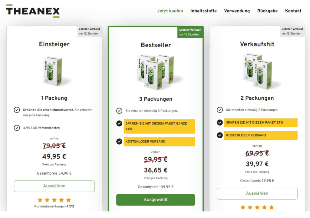 Theanex Capsules Germany