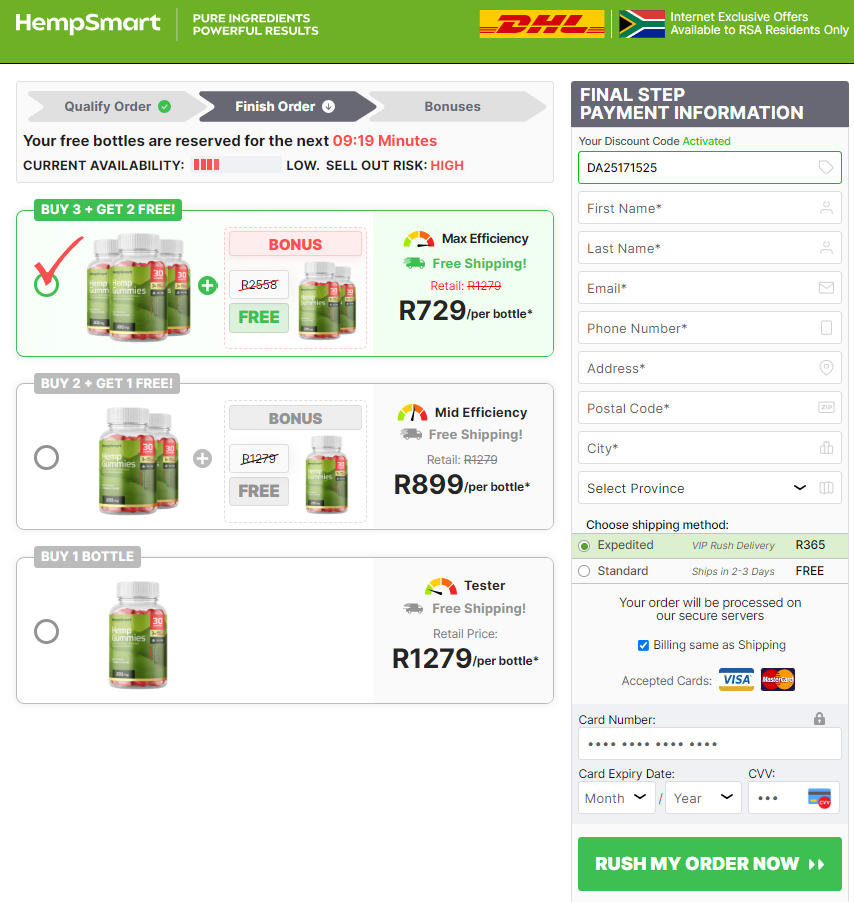 Smart Hemp Gummies ZA-South Africa Price