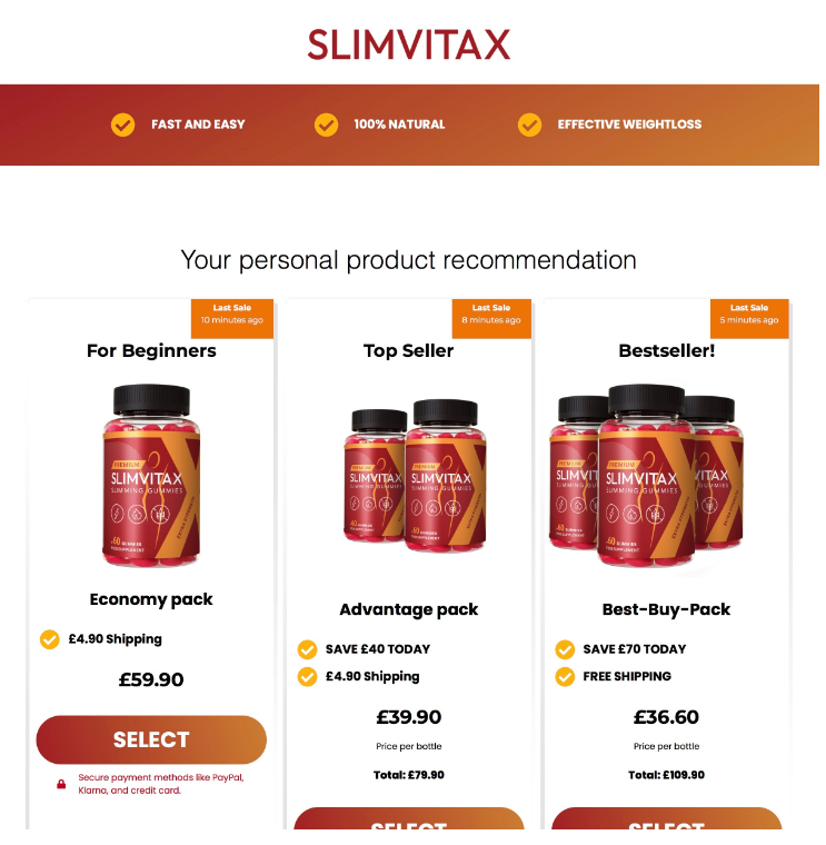 Slimvitax Dragons Den