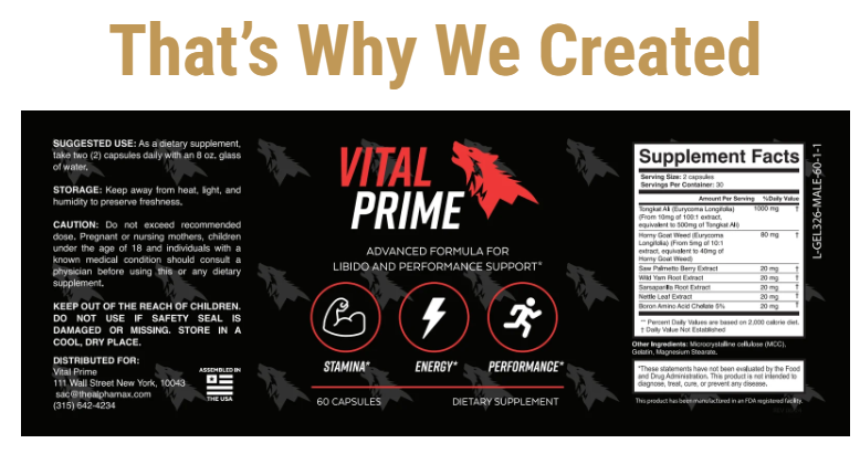 Vital Prime Male Performance