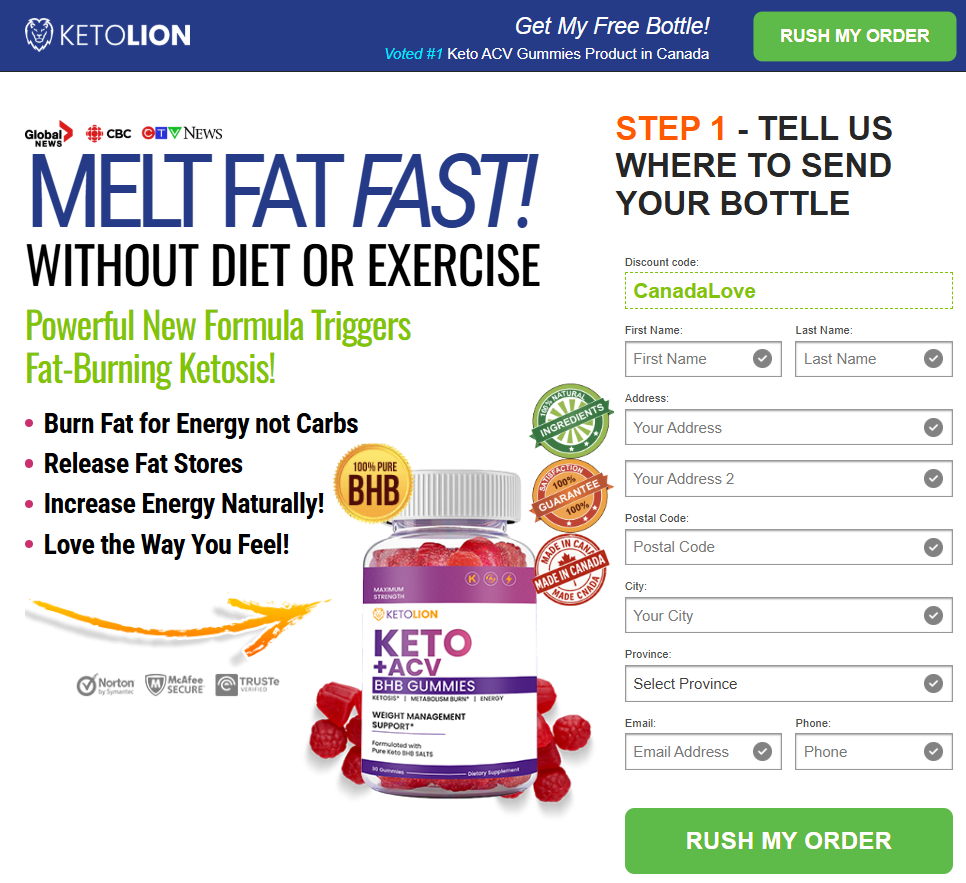 Keto Lion Gummies Canada