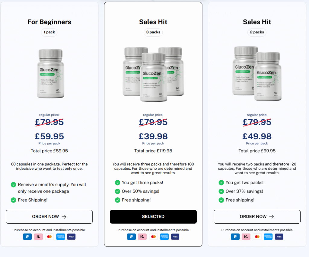 GlucoZen Glycogen Control UK price