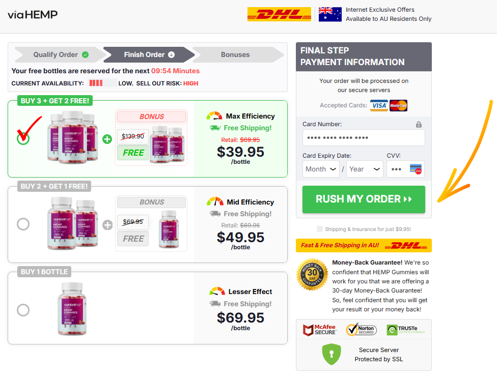 ViaHemp Gummies Australia price