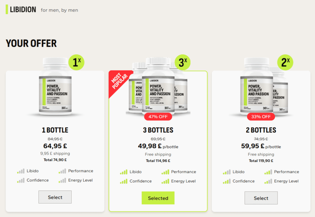 Libidion ME Capsules UK price