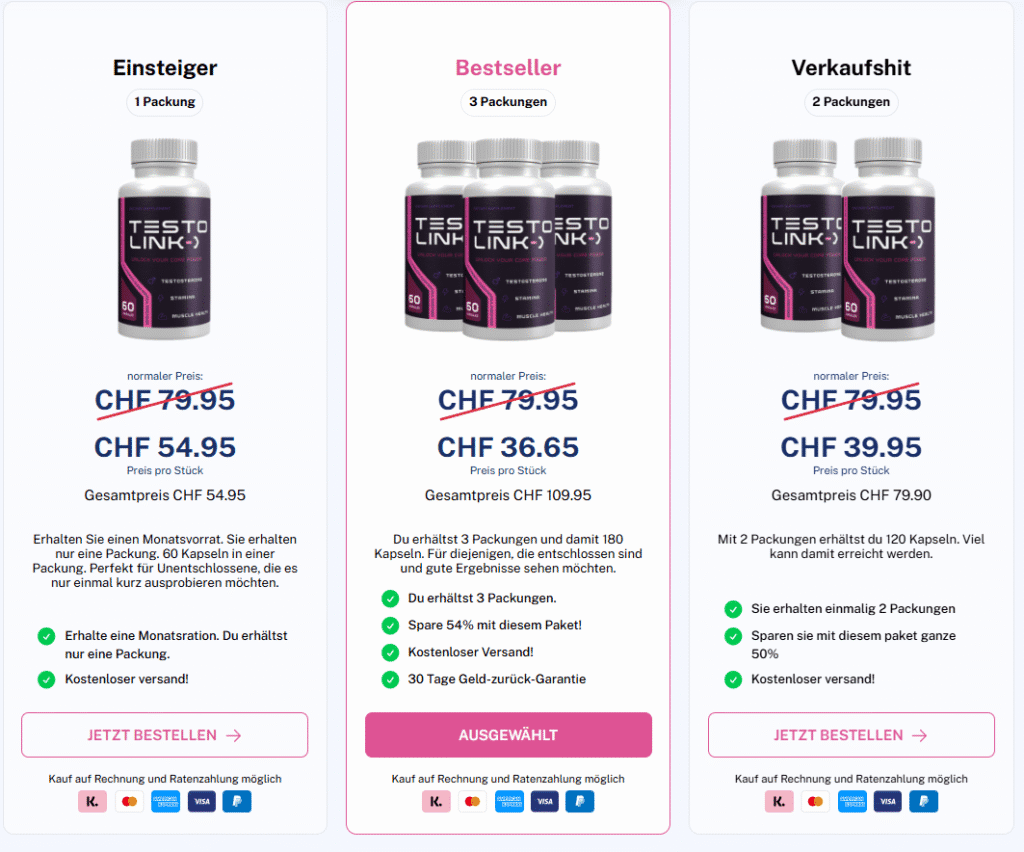 TestoLink ME Capsules UK price