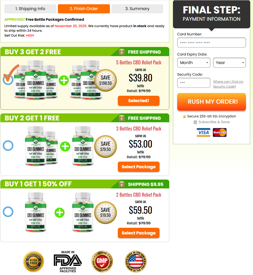 Green Mountain CBD Gummies multi-bottle bundle offer