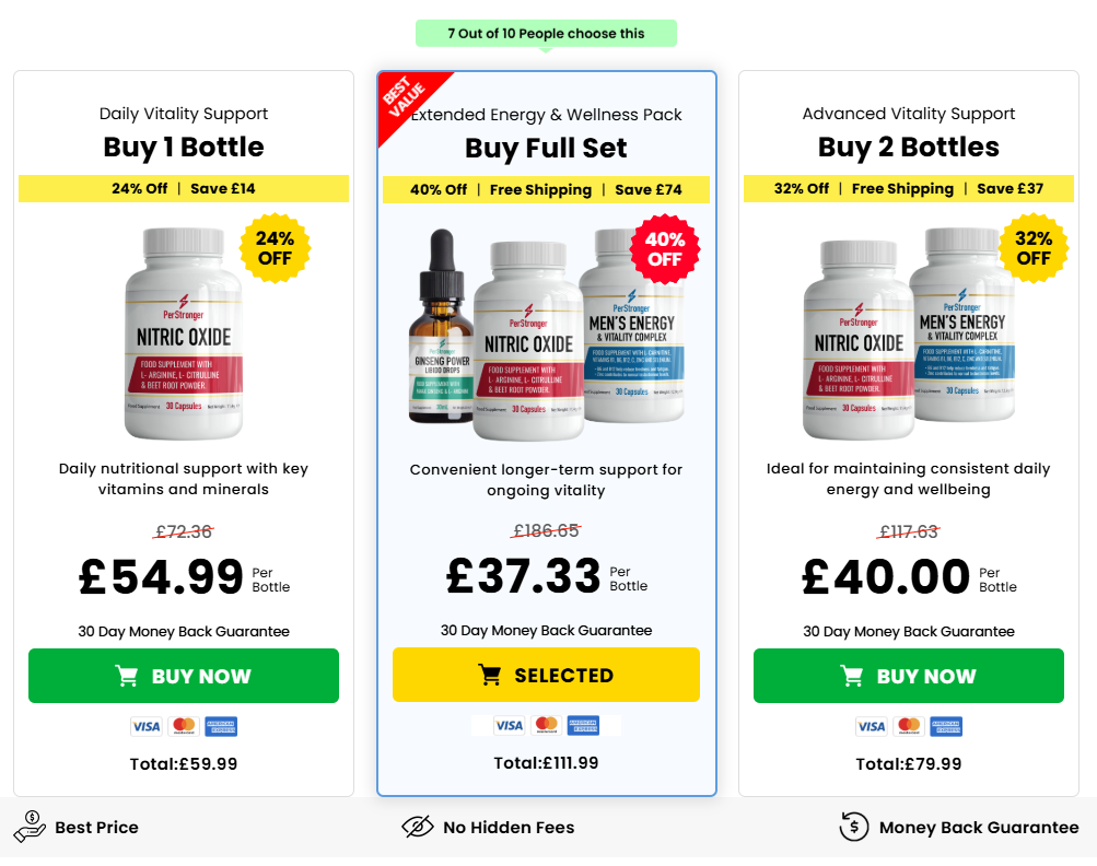 "PerStronger multi-bottle value pack arranged as a bundle offer for best savings in the UK"