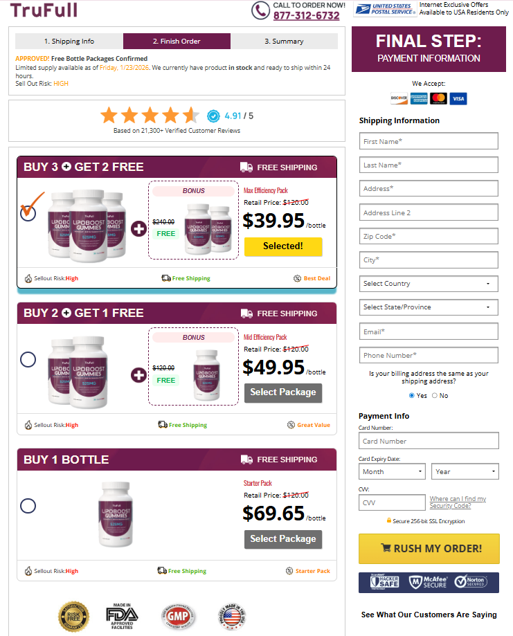 LipoBoost Gummies Australia bundle pack for long-term weight management