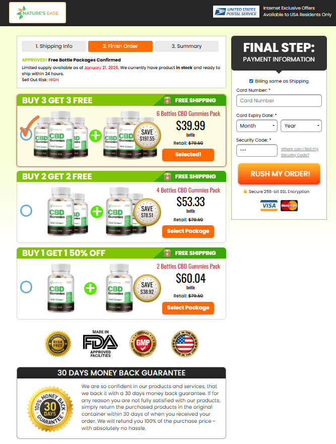 Calm Nature CBD Gummies bundle pack for long-term stress and anxiety support