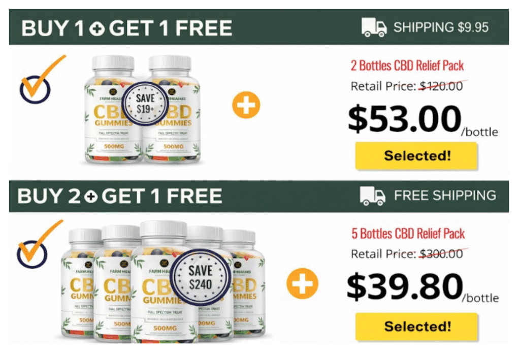 Farm Health Organics CBD Gummies bundle price