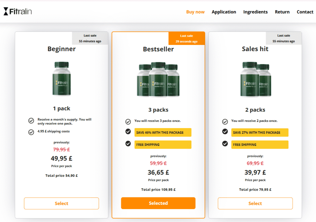 Fitralin UK Bundle Price