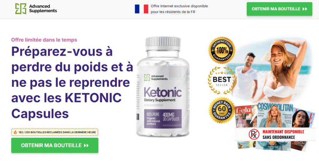 avantages de KETONIC Keto Capsules