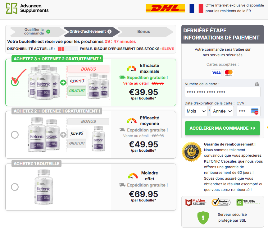 KETONIC Keto Capsules prix AVIS