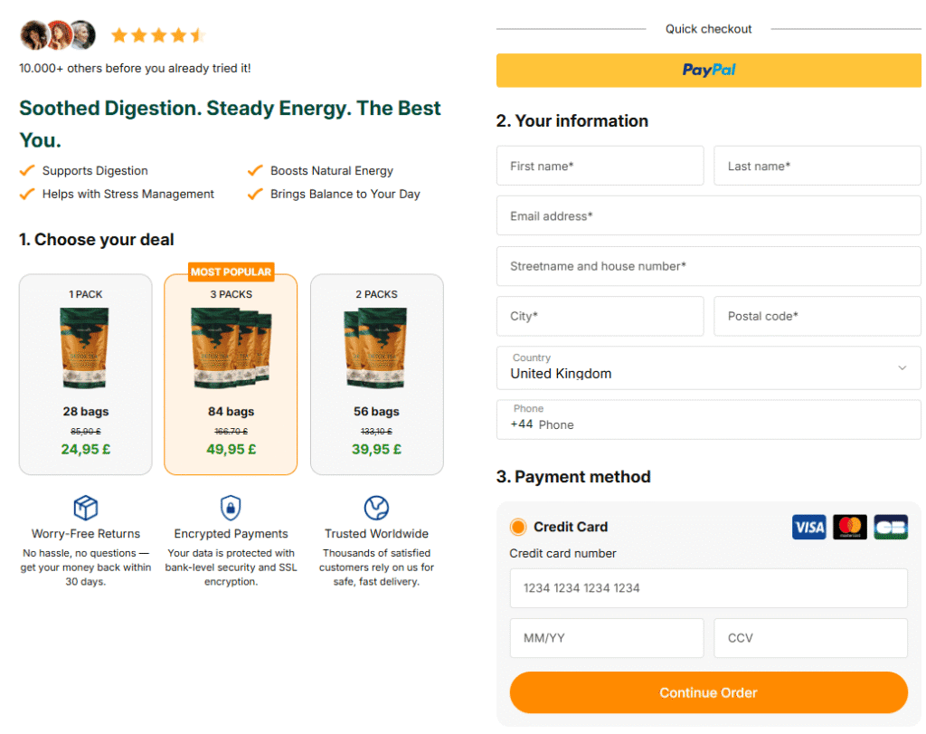 Serenatox Detox Tea UK bundle pack for long-term detox support