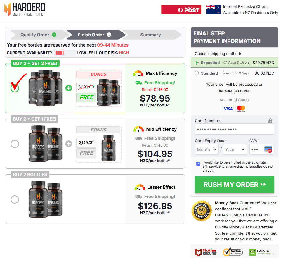 Hardero ME Capsules New Zealand Bundle Price
