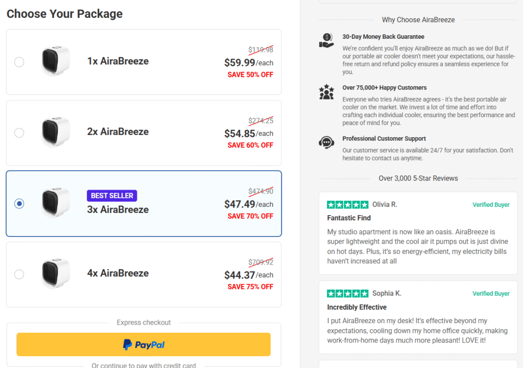 Airabreeze Air Cooler UK bundle discount