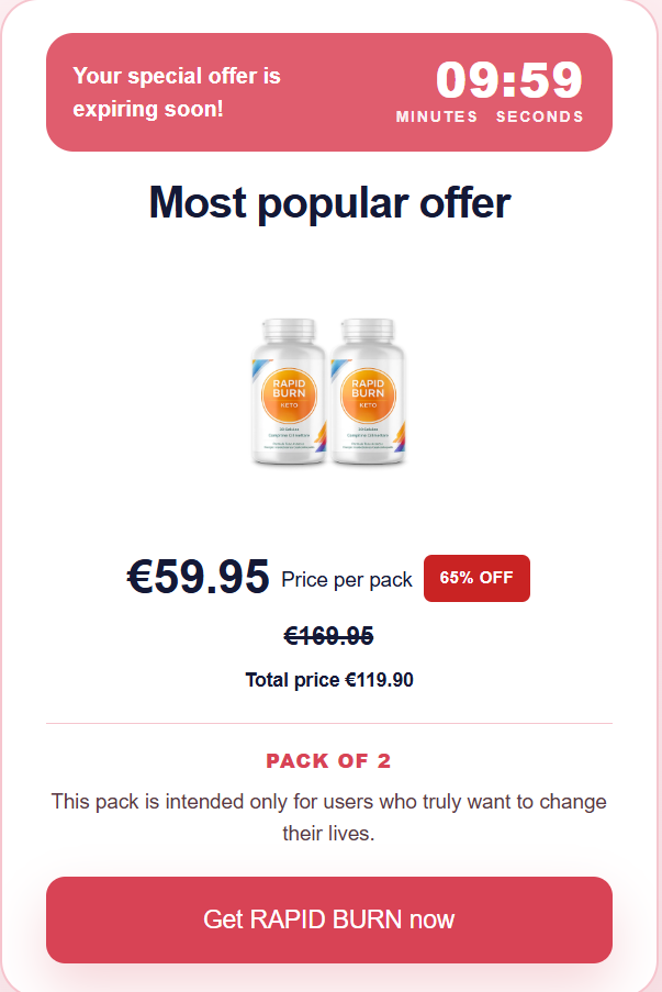 RAPID BURN Keto Capsules Reviews 