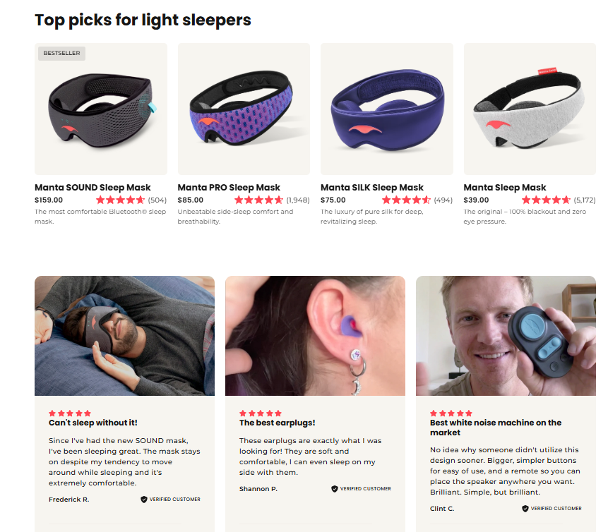 Manta Sleep Mask Reviews