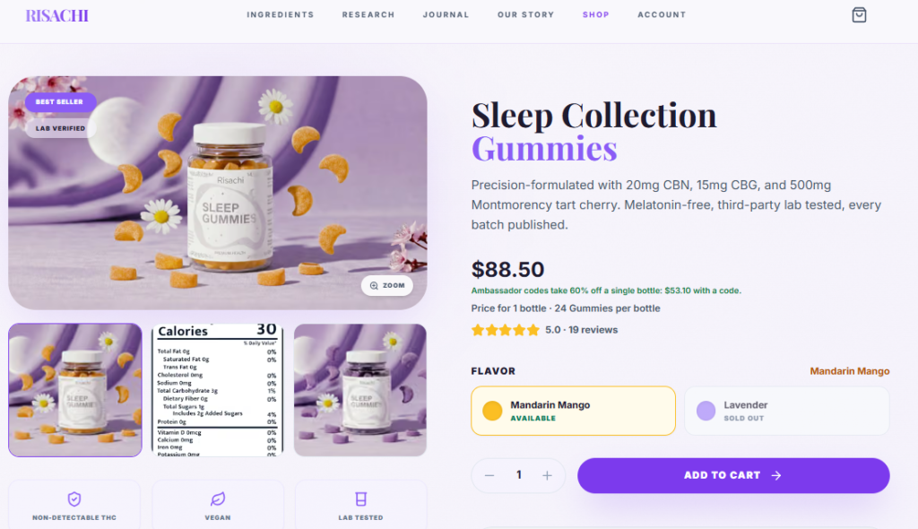 Risachi CBN Sleep Gummies Review