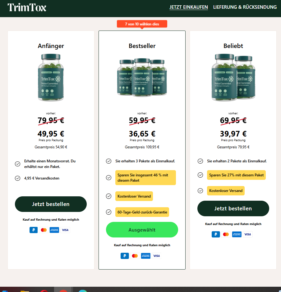 TrimTox Detox Gummies Reviews